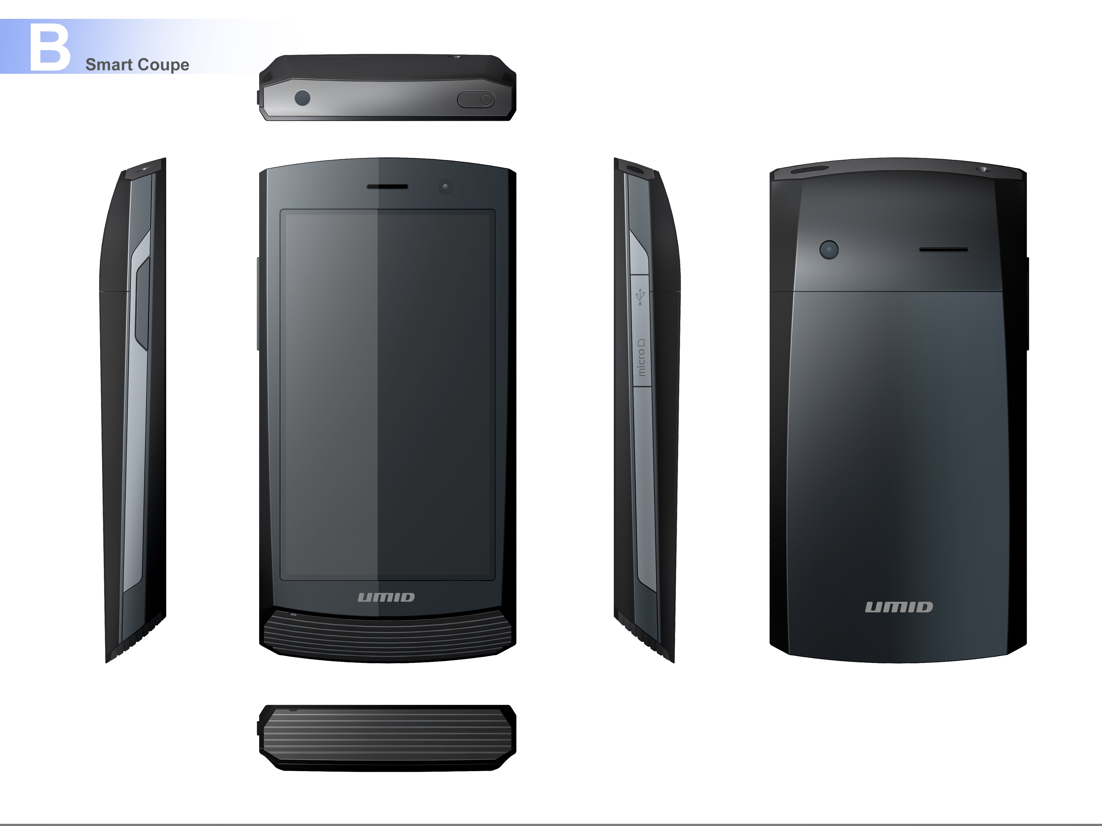 Smart coupe orthographic views