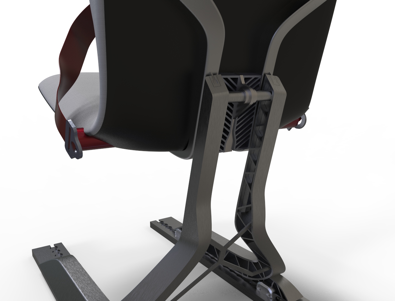UAM seat rear structure